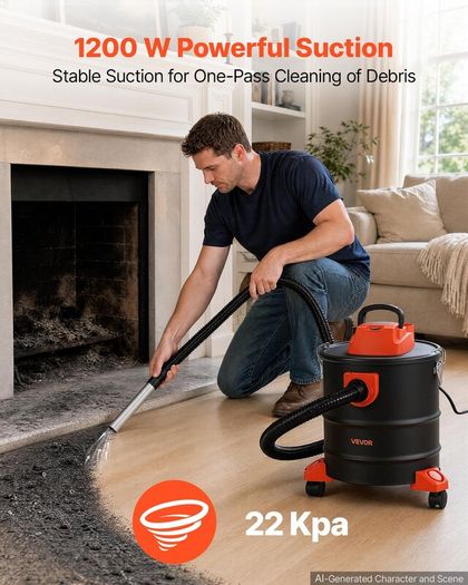 20L 1200W Ash Vacuum Cleaner