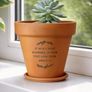 Personalised Free Text Terracotta Plant Pot Image 6