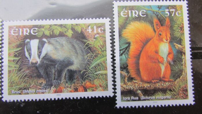 Irish Native Mammals 2002.Stamp set and Miniature Sheetlet.MNH.