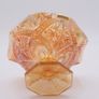Orange Marigold Carnival Glass Candy Dish Image 2