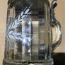 RARE Vintage ALWE German Beer Lidded Stein Heavy Glass Mug Cup Tankard Image 3