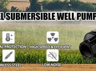 main image for ad BRAND NEW 4 Inch 0.5HP 25GPM Submersible Deep Well Pump Stainless Steel Water Pump 96L/min 50M Head Garden Agricultural Irrigation