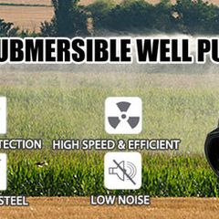 BRAND NEW 4 Inch 0.5HP 25GPM Submersible Deep Well Pump Stainless Steel Water Pump 96L/min 50M Head Garden Agricultural Irrigation