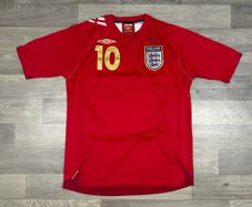 Genuine Vintage 2006 Umbro England Michael Owen Away Jersey Shirt Mens Medium