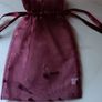 Garnet Earing & Necklace set with bag (costume) Image 5