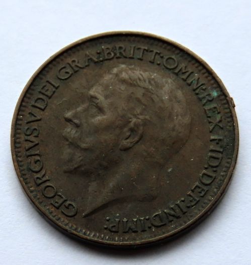 1926 George V Farthing coin