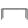 Garden Dining Table Grey 180x70x73 cm Poly Rattan Image 4