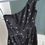 OASIS Rockstar silk n stud one-shoulder Sz 10 - Bnwt Rrp 81 euro Image 7