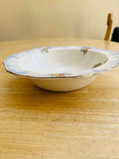 Antique Hand Painted Ceramic Bowl