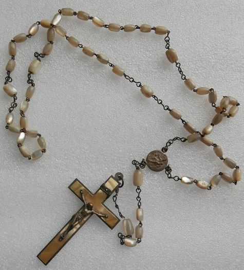 Vintage Mother of Pearl Rosary Beads