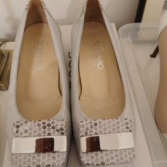 Beautiful Scolaro  Siver and Grey Shoes Size 38