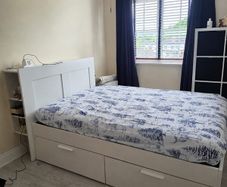 double bed and mattress
