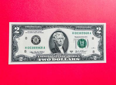 Usa  2  Dollars   2003. LETTER    (  H 8 )  ST LOUIS ( Uncirculated )