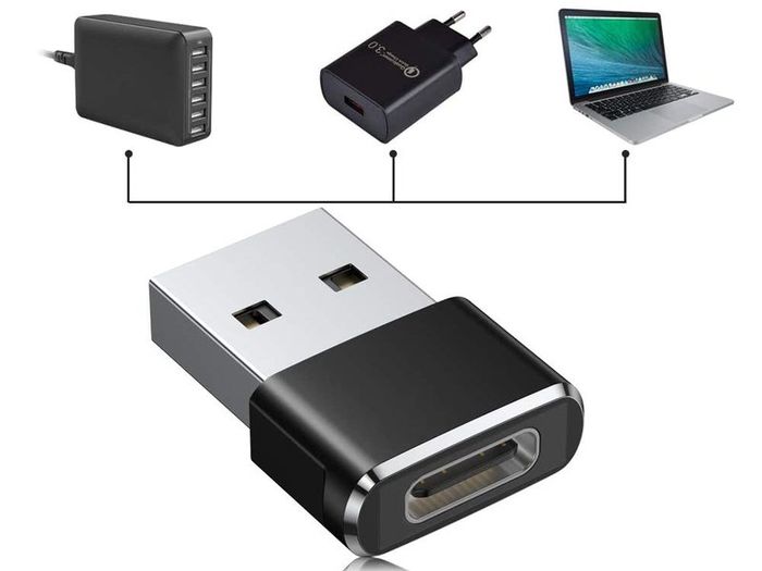 USB C Female to USB A Male Adapter 3Pack,Type C Charger Plug Power Converter for Apple iWatch Watch 7,iPhone 11 12 13 14 Pro Max,Airpods,iPad 8 8th 9th 10th Air 4th 5th Mini 6th,MacBook Pro