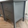 Bedside Locker / Table x2 - Wood - Dark Grey Image 2