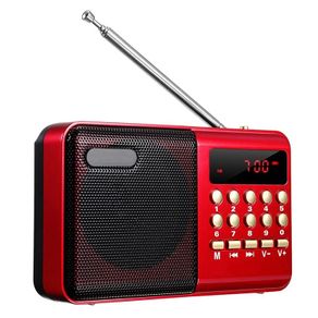 Mini Portable Radio Handheld Rechargeable Digital FM USB TF MP3 Player Speaker Devices