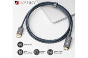 iVANKY 4.5M Active DisplayPort (Male) to HDMI (Male) UHD (4K@60Hz) Gold-Plated/Nylon-Braided Cable (Brand New/Warranty)