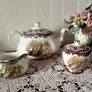Palissy Royal Worcester Game Series Large Teapot, Creamer and Jam Pot Image 2