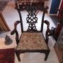 Pair Georgian design carver chairs Image 2