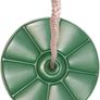 Green Plastic Disc Swing with Rope Silky and Weather Resistant Image 4