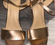 Rose gold wedges UK 7