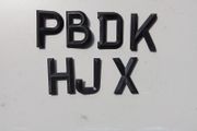 Selection Of Number Plate Letters.