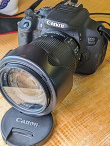 Canon EOS 700D DSLR camera with 18-135mm F3.5-5.6 Zoom Lens.