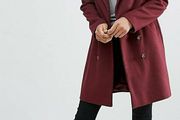 Long Coat in Berry