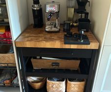 wood top kitchen island