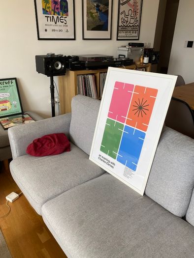 Large Charles Eames 70x50cm Print Poster