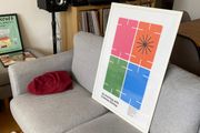 Large Charles Eames 70x50cm Print Poster