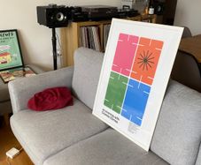 Large Charles Eames 70x50cm Print Poster