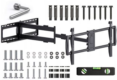 Tv Wall Mount Bracket Tilt Swivel Long Arm 43-95"