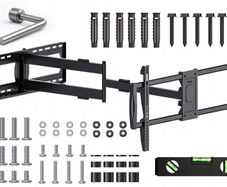 Tv Wall Mount Bracket Tilt Swivel Long Arm 43-95"