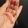 Rebel Studio Pink Diamante Adjustable Length Earring Image 2