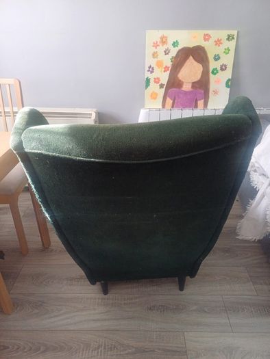Armchair IKEA with footrest