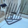 Vintage Wrought Iron Candle Holders x 2 for Sale Image 4