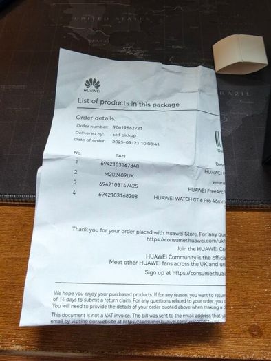 Huawei GT6 Pro Brown Strap Mint condition with Receipt