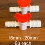 Plastic valve size 16mm to 20mm Image 2