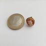 Vintage 18ct Yellow Gold Cameo Stud Earrings Image 4