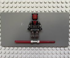lego Star Wars sw1155 Darth Maul minifigure- Printed Legs with Silver Armor