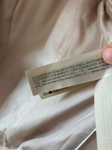 Massimo Dutti linen blend blazer