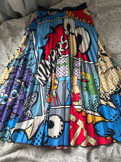 Sesame Street cartoon print skirt