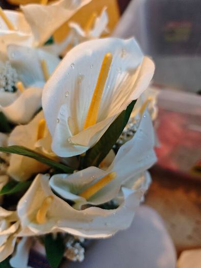 cala lily faux flowers silk flowers wedding