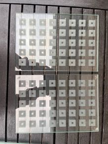 Glass place mats