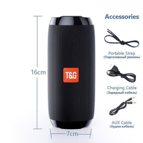 Portable Wireless Bluetooth Speaker Waterproof Stereo Bass USB/TF/AUX MP3