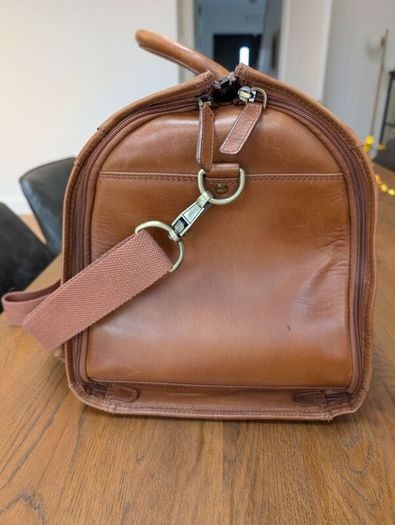 Paul Costello Genuine Leather Overnight / Travel Bag