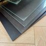 Black and glass open shelving unit Vittsjo Image 3