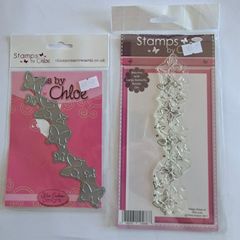Large Butterfly Border, Stamp and Die Set.
