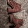 Tan Leather Platform Boots Image 2